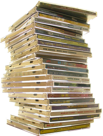 stack of CDs